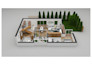 do awesome 3d floor plan rendering or cgi of property